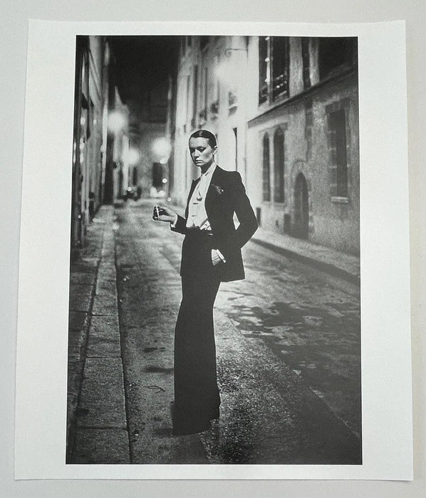 "Rue Aubriot, Parisian Street 1975" 20x24 Vintage Silver Gelatin Print by Helmut Newton Photography
