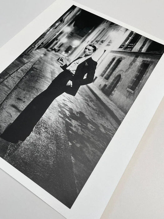 "Rue Aubriot, Parisian Street 1975" 20x24 Vintage Silver Gelatin Print by Helmut Newton Photography