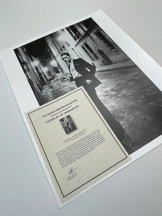"Rue Aubriot, Parisian Street 1975" 20x24 Vintage Silver Gelatin Print by Helmut Newton Photography