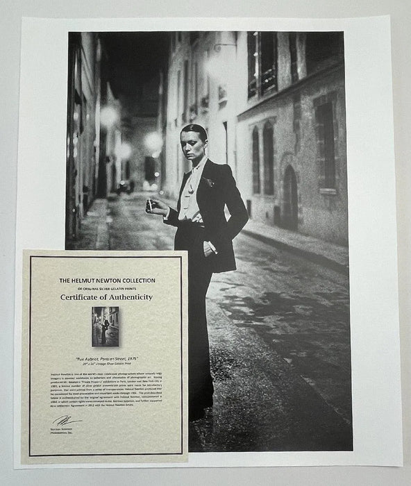"Rue Aubriot, Paris 1975" 20x24 Vintage Silver Gelatin Print by Helmut Newton