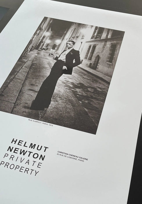 "Rue Aubriot, Paris 1975" Vintage Poster by Helmut Newton