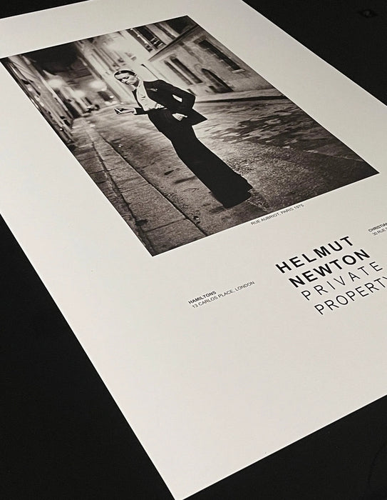 "Rue Aubriot, Paris 1975" Vintage Poster by Helmut Newton
