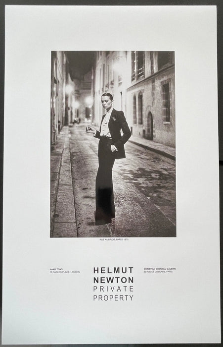 "Rue Aubriot, Paris 1975" Vintage Poster by Helmut Newton