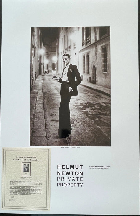"Rue Aubriot, Paris 1975" Vintage Poster by Helmut Newton