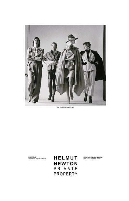 "Sie Kommen Dressed, Paris 1981" Vintage Poster by Helmut Newton