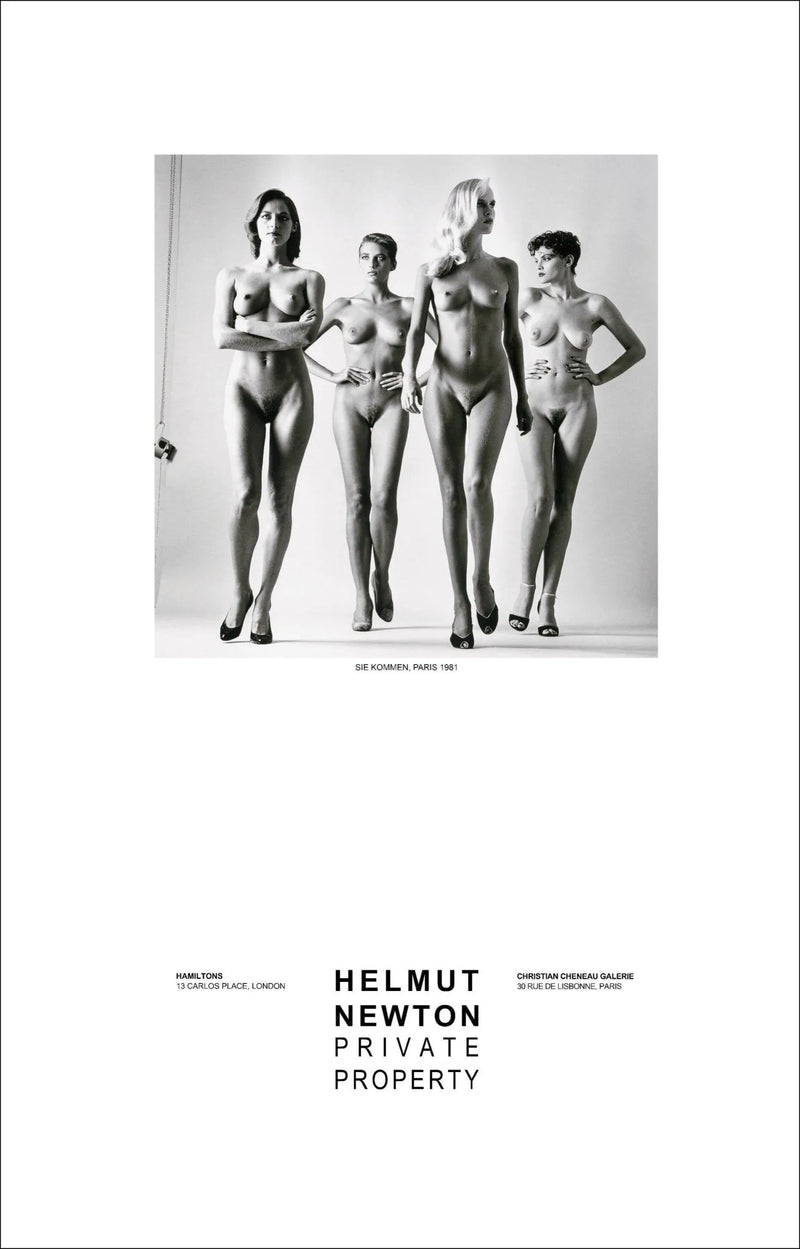 "Sie Kommen Nude, Paris 1981" Vintage Poster by Helmut Newton