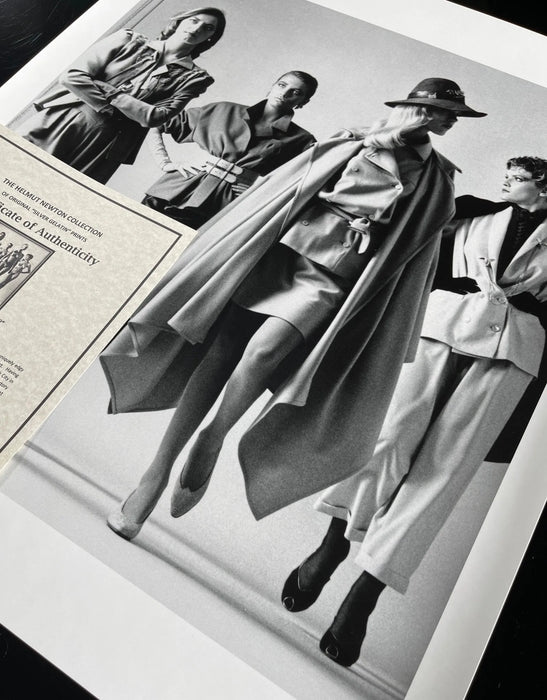"Sie Kommen, Paris, 1981 (Dressed)"by Helmut Newton 20x24 Vintage Silver Gelatin Print - Helmut Newton