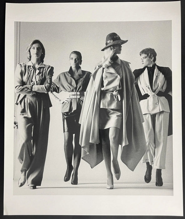 "Sie Kommen, Paris, 1981 (Dressed)"by Helmut Newton 20x24 Vintage Silver Gelatin Print - Helmut Newton