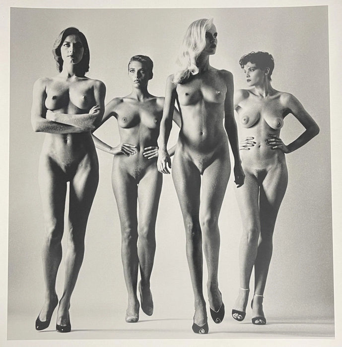 "Sie Kommen, Paris, 1981 (Nude)"by Helmut Newton 20x24 Vintage Silver Gelatin Print - Helmut Newton