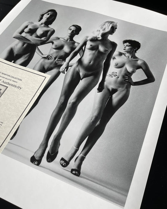 "Sie Kommen, Paris, 1981 (Nude)"by Helmut Newton 20x24 Vintage Silver Gelatin Print - Helmut Newton