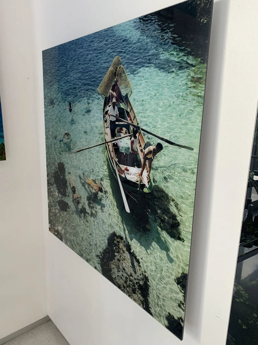 "Snorkeling in the Shallows" 30x30 Perspex Acrylic Getty Images Collection by Slim Aarons Photography