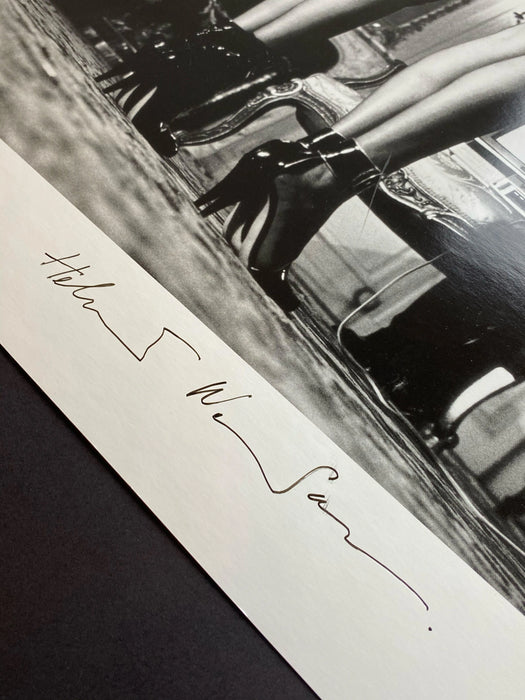 "Two Pair Legs In Black Stockings, Paris 1979" by Helmut Newton Photography 20x24 Signed Vintage Silver Gelatin Print (Inquire for Price)