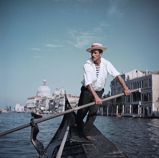 "Venice Gondolier" by Slim Aarons Framed 16x16 Limited Edition 1 of 150 Getty Images C Print