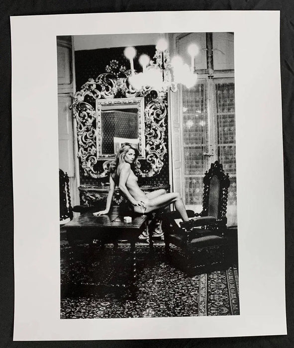 "Charlotte Rampling at the Hotel Nord Pinus, Arles, France 1973" 20x24 Vintage Silver Gelatin Print by Helmut Newton Photography-20x24 Vintage Silver Gelatin-Helmut Newton-Global Images Helmut Newton Photography