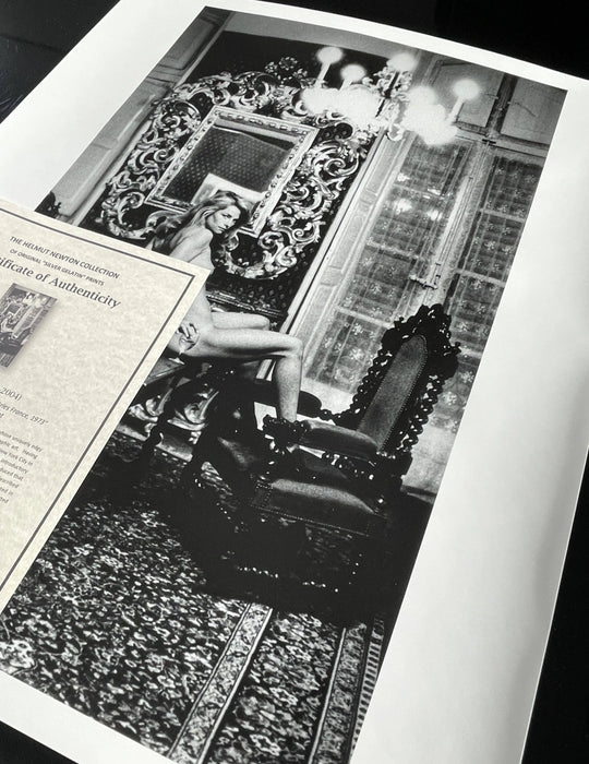 "Charlotte Rampling at the Hotel Nord Pinus, Arles, France 1973" 20x24 Vintage Silver Gelatin Print by Helmut Newton Photography-20x24 Vintage Silver Gelatin-Helmut Newton-Global Images Helmut Newton Photography