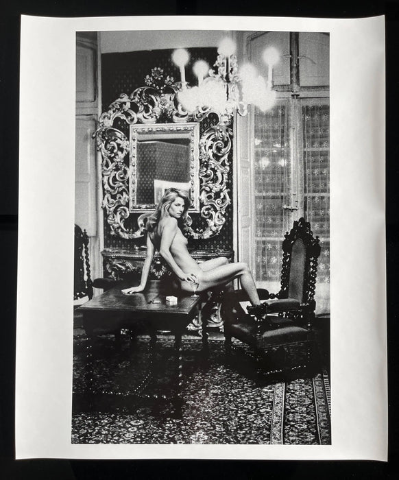 "Charlotte Rampling at the Hotel Nord Pinus, Arles, France 1973" 20x24 Vintage Silver Gelatin Print by Helmut Newton Photography-20x24 Vintage Silver Gelatin-Helmut Newton-Global Images Helmut Newton Photography