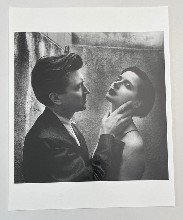 "David Lynch and Isabella Rossellini, Los Angeles 1988" 16x20 Vintage Silver Gelatin Print by Helmut Newton - Global Images USA