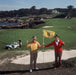 Golfing Pals by Slim Aarons 24x24 framed Getty Images CPrint Pebble Beach Bing Crosby 