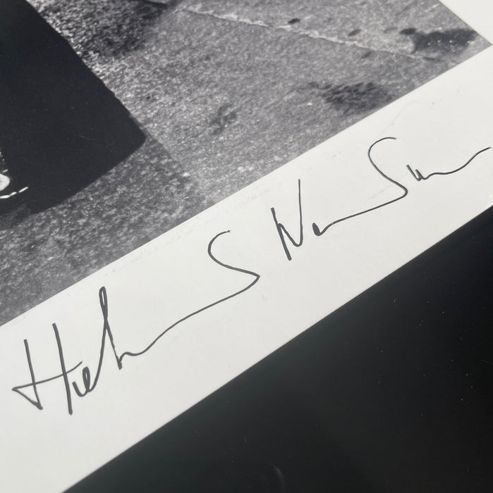 "Rue Aubriot with Nude Model Kissing, Parisian Street 1975" 16x20 Signed Vintage Silver Gelatin Print (Inquire for Price) by Helmut Newton