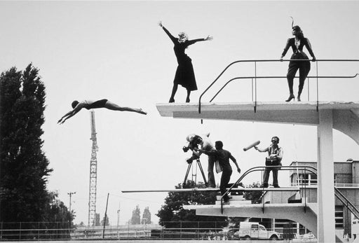 "High Dive Monaco" 16x20 Vintage Silver Gelatin Print by Helmut Newton-16x20 Vintage Silver Gelatin Print-Helmut Newton-Global Images Helmut Newton Photography