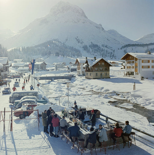 "Lech Ice Bar" 50x50 Perspex Acrylic Getty Images Collection by Slim Aarons Photography