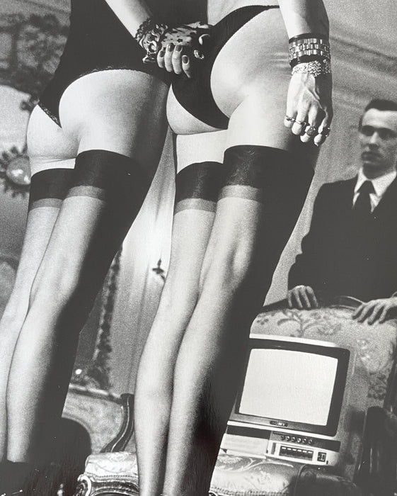 Two Pair Legs In Stockings Signed Gelatin Silver Print by Helmut Newton_9