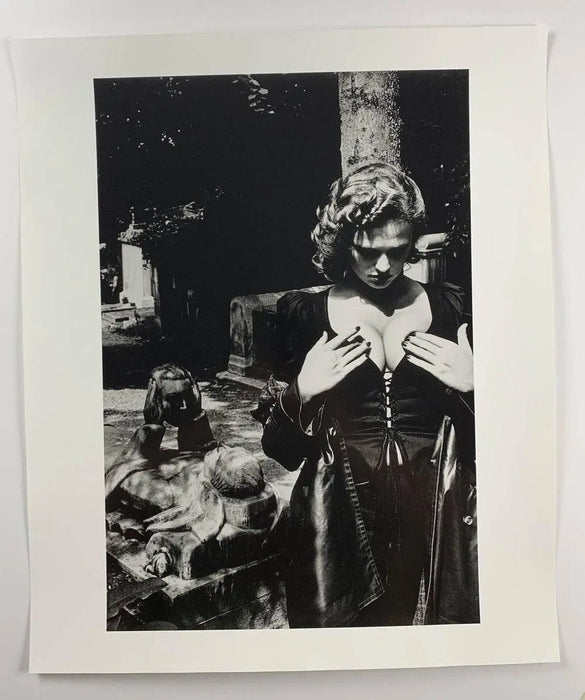 "Pere Lachaise, Tomb Of Talma, Paris" 20x24 Vintage Silver Gelatin Print by Helmut Newton Photography-20x24 Vintage Silver Gelatin-Helmut Newton-Global Images Helmut Newton Photography