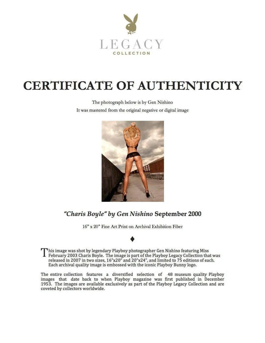 "Playmate Charis Boyle" featuring Charis Boyle by Gen Nishino, September 2000