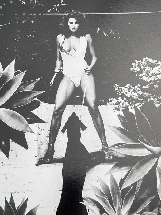 "Raquel Welch, Beverly Hills 1981" 20x24 Vintage Silver Gelatin by Helmut Newton Photography - Global Images USA