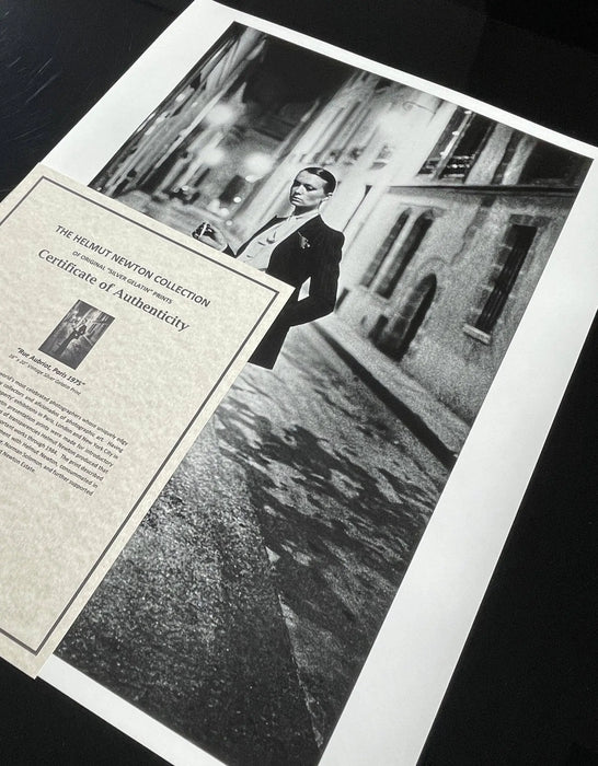 "Rue Aubriot, Parisian Street 1975" 16x20 Vintage Silver Gelatin by Helmut Newton - Helmut Newton