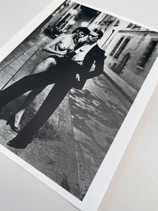 "Rue Aubriot with Nude, Paris 1975" 16x20 Vintage Silver Gelatin Print by Helmut Newton