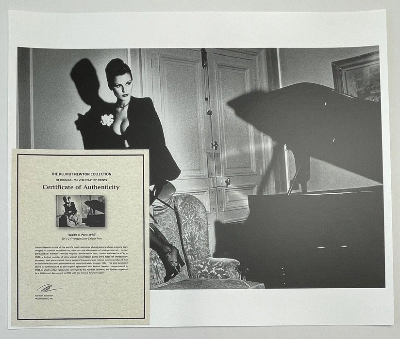 "Saddle II, Paris 1976" 20x24 Vintage Silver Gelatin Print by Helmut Newton - Global Images USA