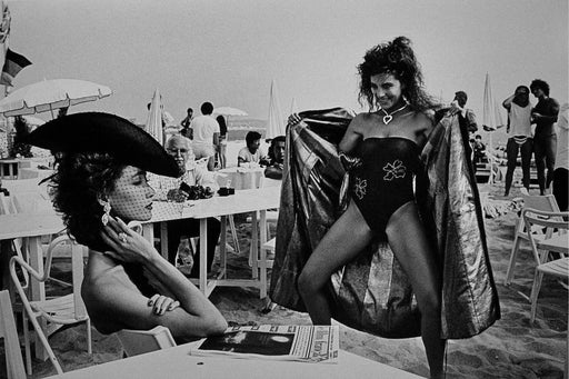 "Surprise, St. Tropez 1981" 16x20 Vintage Silver Gelatin by Helmut Newton Photography-16x20 Vintage Silver Gelatin Print-Helmut Newton-Global Images Helmut Newton Photography