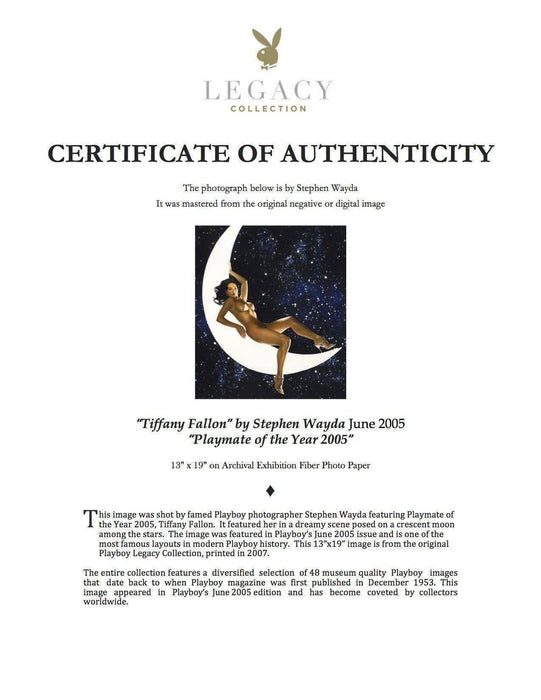 "Tiffany Fallon: Playmate of the Year 2005" featuring Tiffany Fallon by Stephen Wayda, June 2005