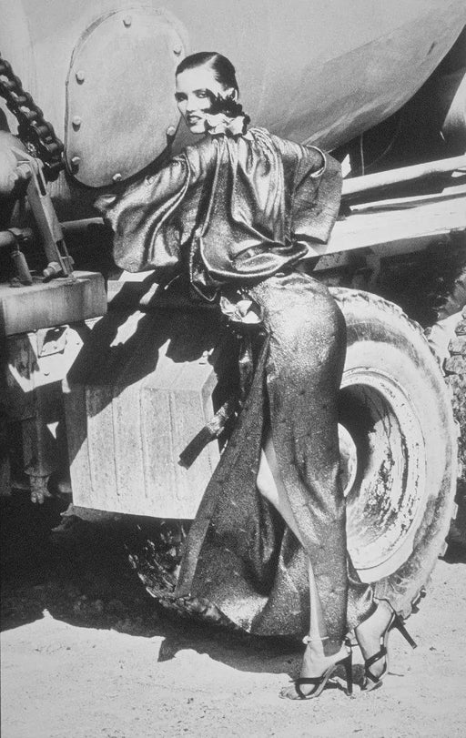 "Truck Stop, 1984" 16x20 Vintage Silver Gelatin by Helmut Newton Photography-16x20 Vintage Silver Gelatin Print-Helmut Newton-Global Images Helmut Newton Photography