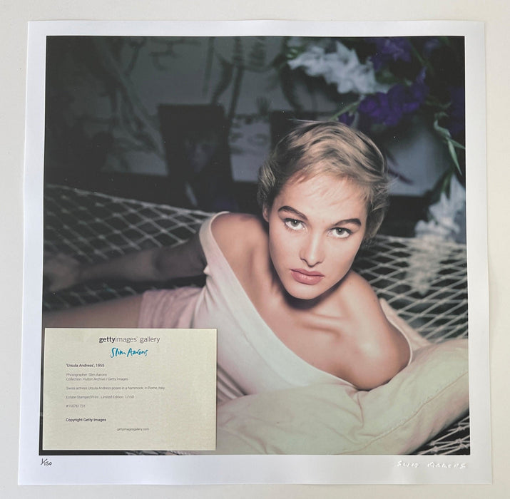 "Ursula Andress" Rare First Edition 20x20 Framed C-print by Slim Aarons (inquire for pricing)
