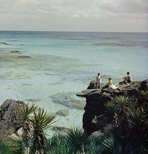"A Nice Spot For Lunch" | 30x30" Slim Aarons Photography Perspex Fine Art Print - Slim Aarons