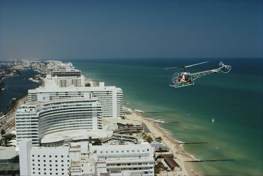 "Aerial Miami Beach" 40x60 by Slim Aarons Photography Unframed - Slim Aarons