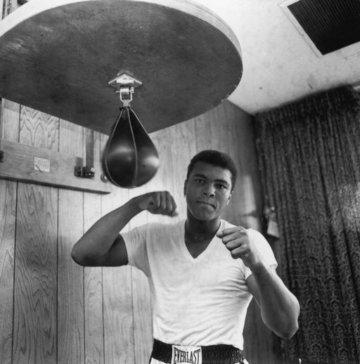 Ali In Training at Speedbag - Getty Images
