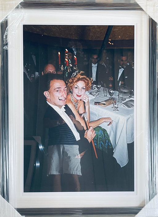 "Dali's Party" by Slim Aarons 30x40 Framed Getty Images C-print - Slim Aarons