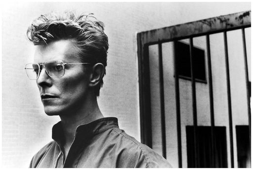 "David Bowie Jail Cell, 1985" 20x24 Vintage Silver Gelatin Print by Helmut Newton - Helmut Newton