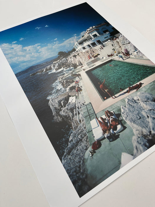 "Eden-Roc Pool" by Slim Aarons 20x24 Unframed Getty Images C-print - Slim Aarons