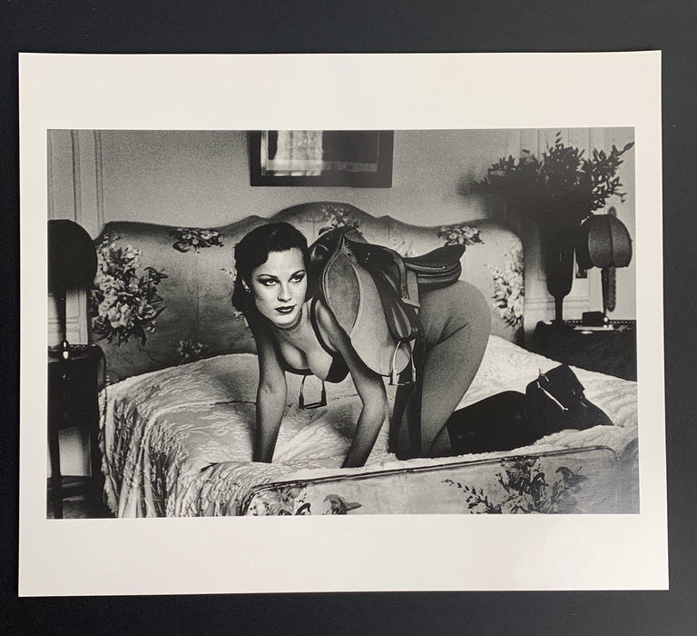 "Saddle I, Paris 1976" by Helmut Newton 20x24 Framed Vintage Silver Gelatin Print
