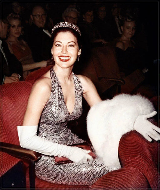“Ava Gardner At Academy Awards 1960, Color" by Frank Worth