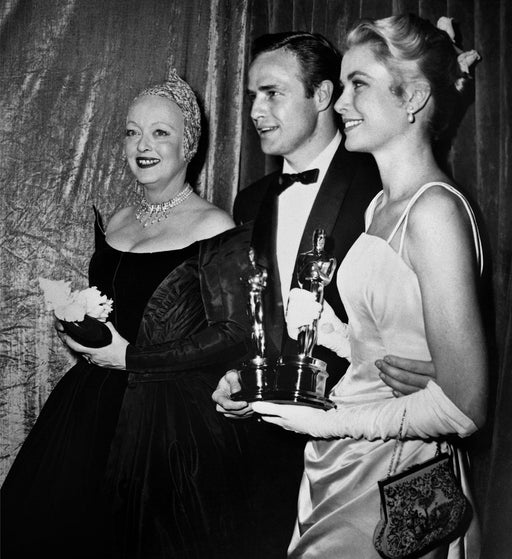 "Bette Davis, Marlon Brando and Grace Kelly at the Oscars" by Frank Worth