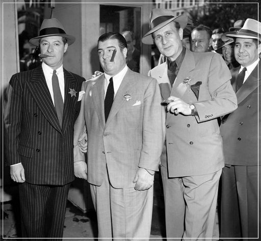 "Bud Abbott, Lou Costello And George Jessel, 1958" by Frank Worth