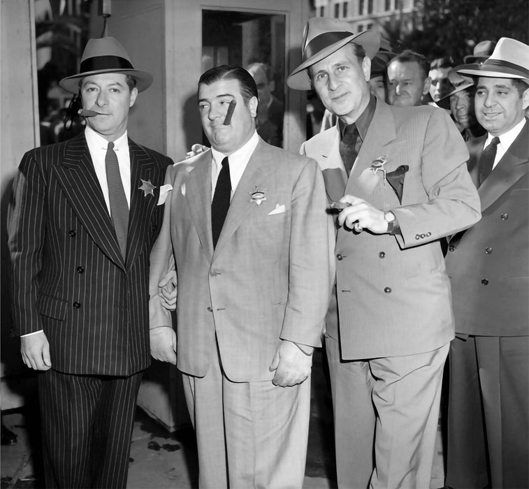 "Bud Abbott, Lou Costello And George Jessel, 1958" by Frank Worth