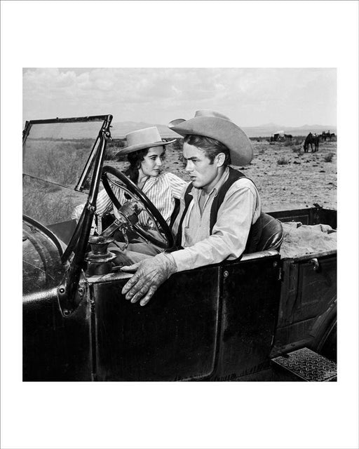 "Elizabeth Taylor And James Dean In Car" by Frank Worth