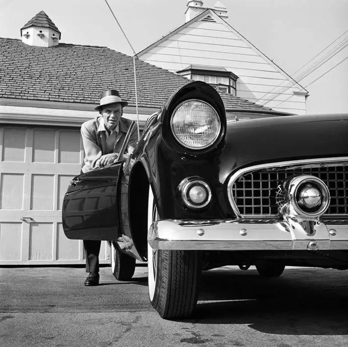 "Frank Sinatra Leaning On T-BIRD” by Frank Worth
