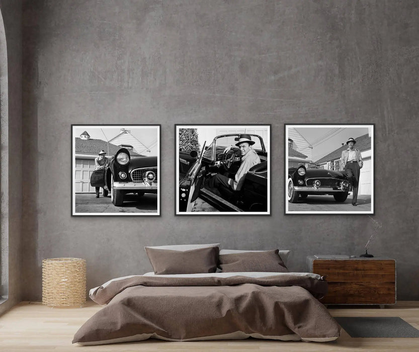 Frank Sinatra Triptych Mural 40x50 by Frank Worth